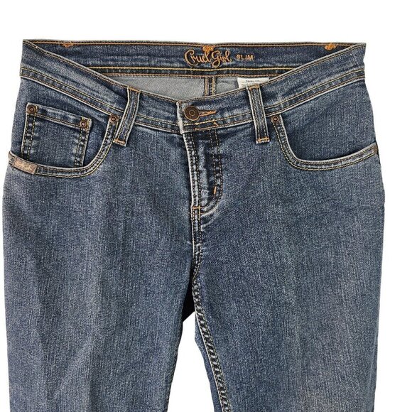 Cruel Girl Slim Western Bootcut Jeans Size 3 Regular Low Rise Medium Wash - Picture 5 of 10